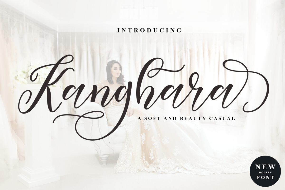 Kanghara, a Script Font by Rotterlab Studio (Photo 1 of 8)
