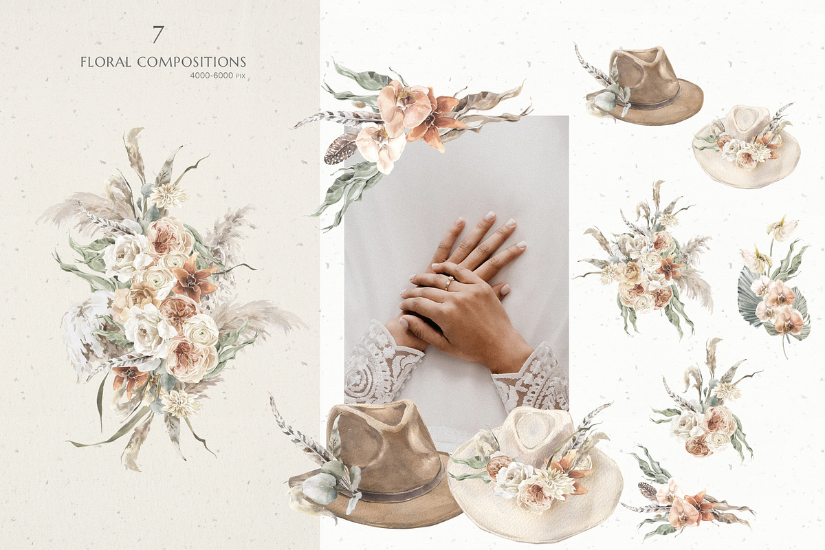 Inspiring Season Abstract & Floral, an Illustration by Cat In Colour (Photo 2 of 13)