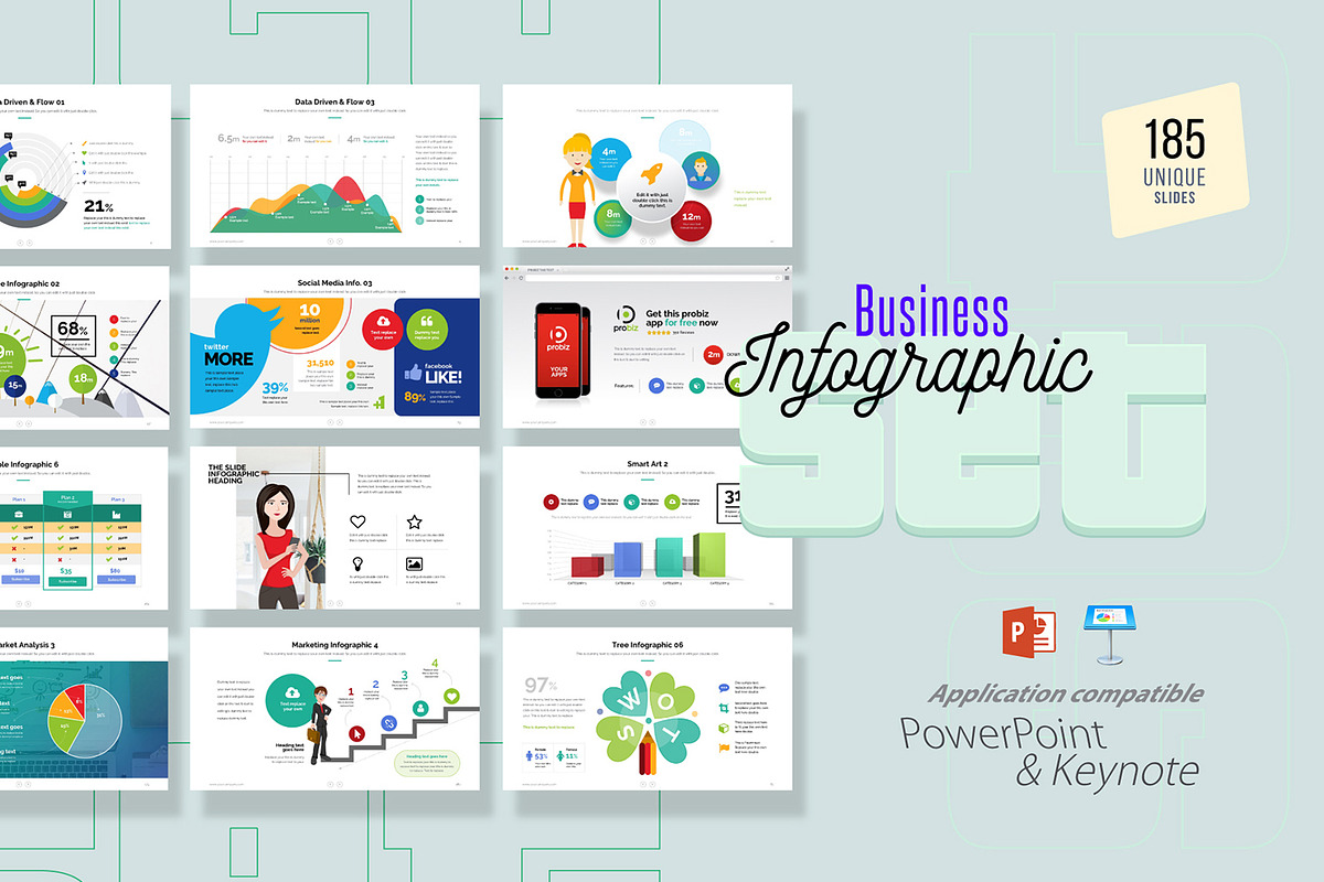 Infographics | Save 95% | Bundle, a Presentation Template by GoldenPixelStudio (Photo 12 of 17)