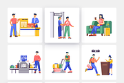 Airline Booking Illustrations, a Person Illustration by Vectors Market (Thumbnail 7 of 8)