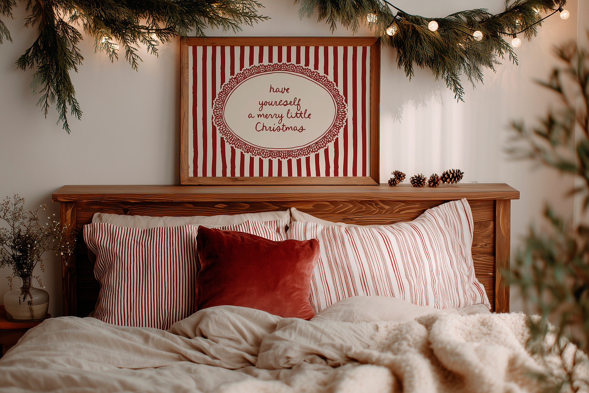 Vintage Christmas lace frames set, an Object Graphic by Cute Atelier (Photo 7 of 9)