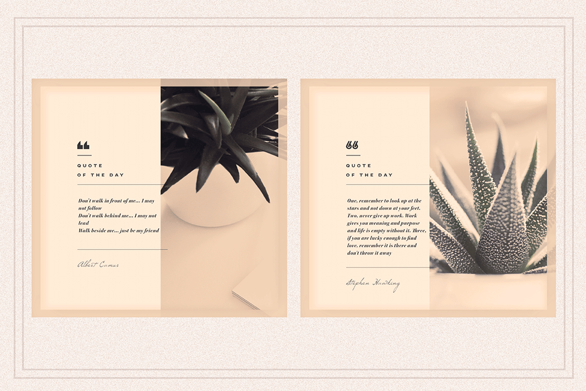 SERENITY Social Media Quote pack, a Social Media Template by Vova (Photo 5 of 8)