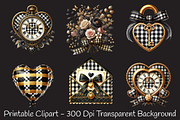Luxury Valentine Sublimation Clipart, an Illustration by RobertsArt (Thumbnail 2 of 7)