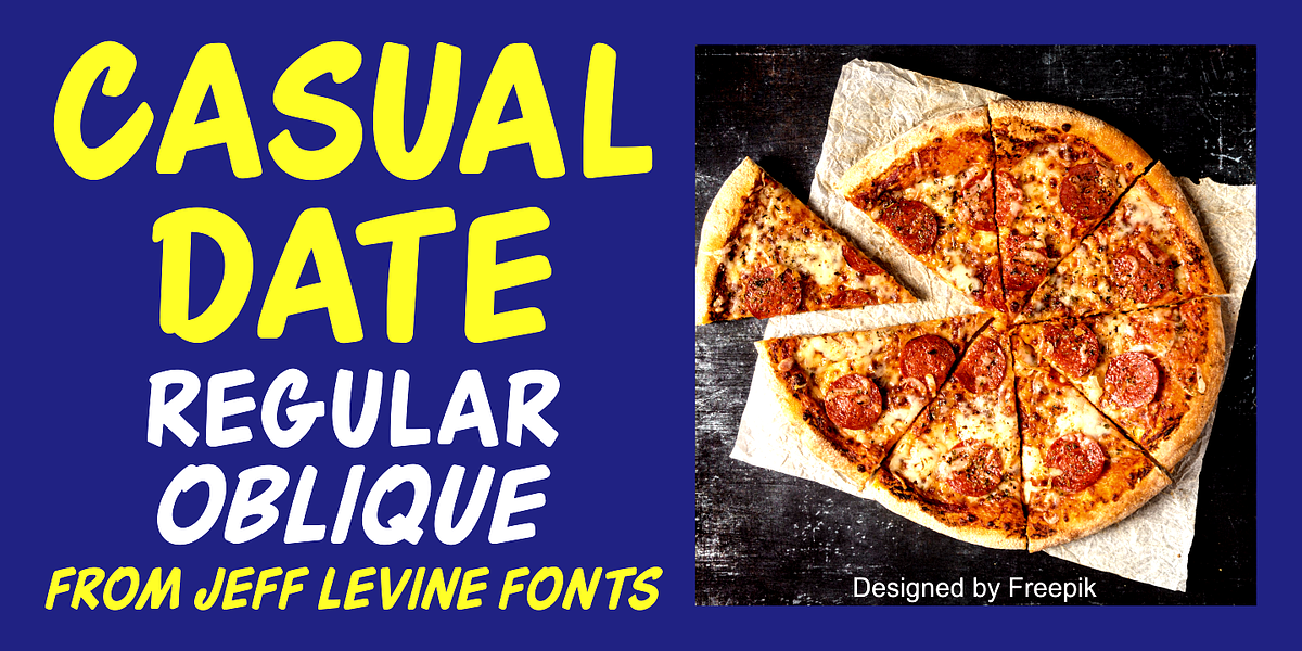 Casual Date JNL, a Script Font by Jeff Levine Fonts (Photo 1 of 5)