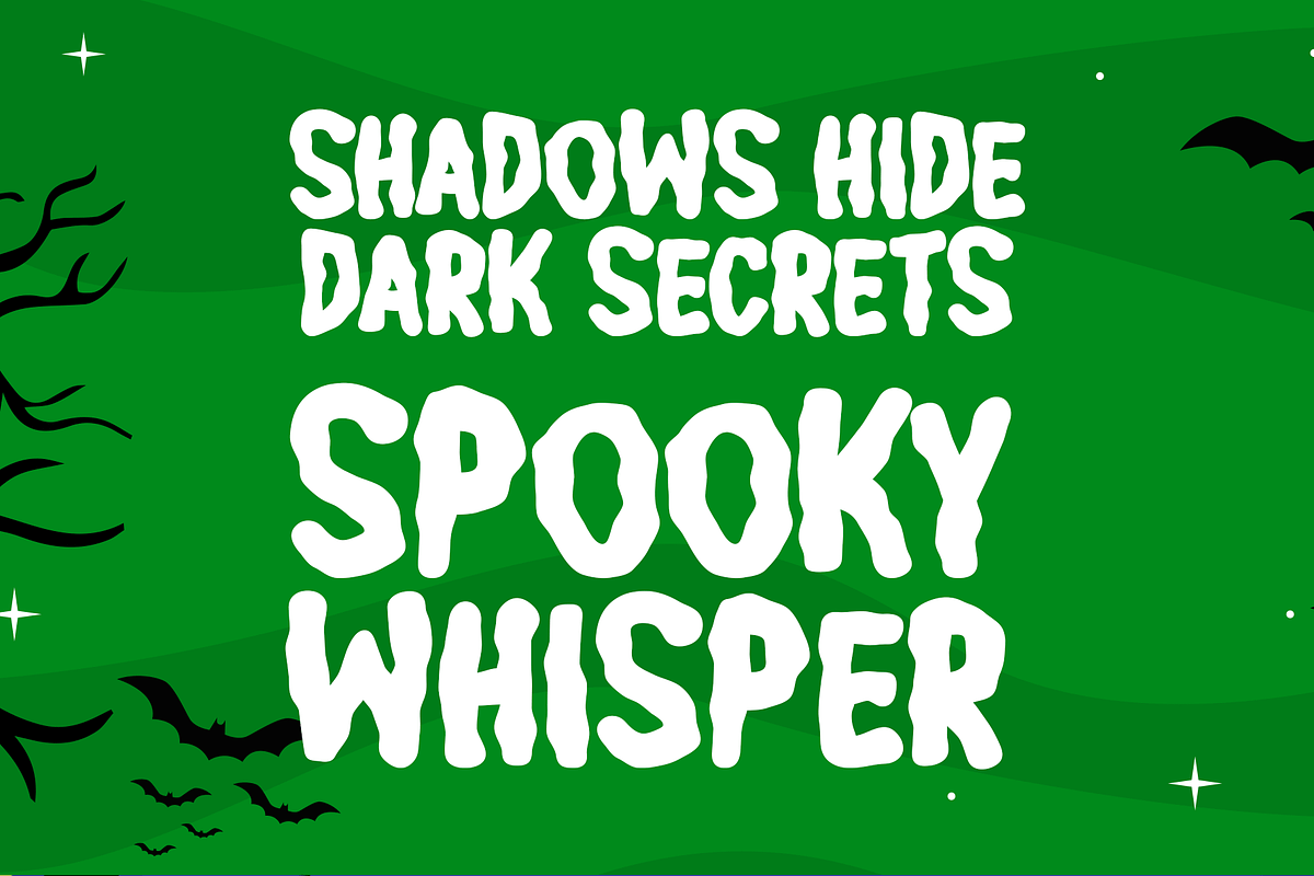 Spook Sector Typeface, a Handwritten Font by Seemly Fonts (Photo 2 of 5)