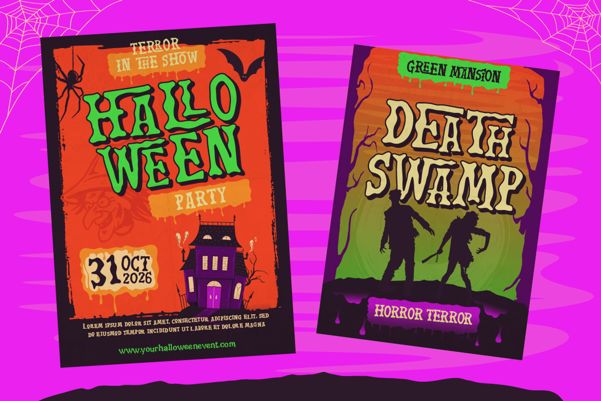 Flamor - Spooky Halloween Font, a Handwritten Font by Artisan Themes (Photo 9 of 11)