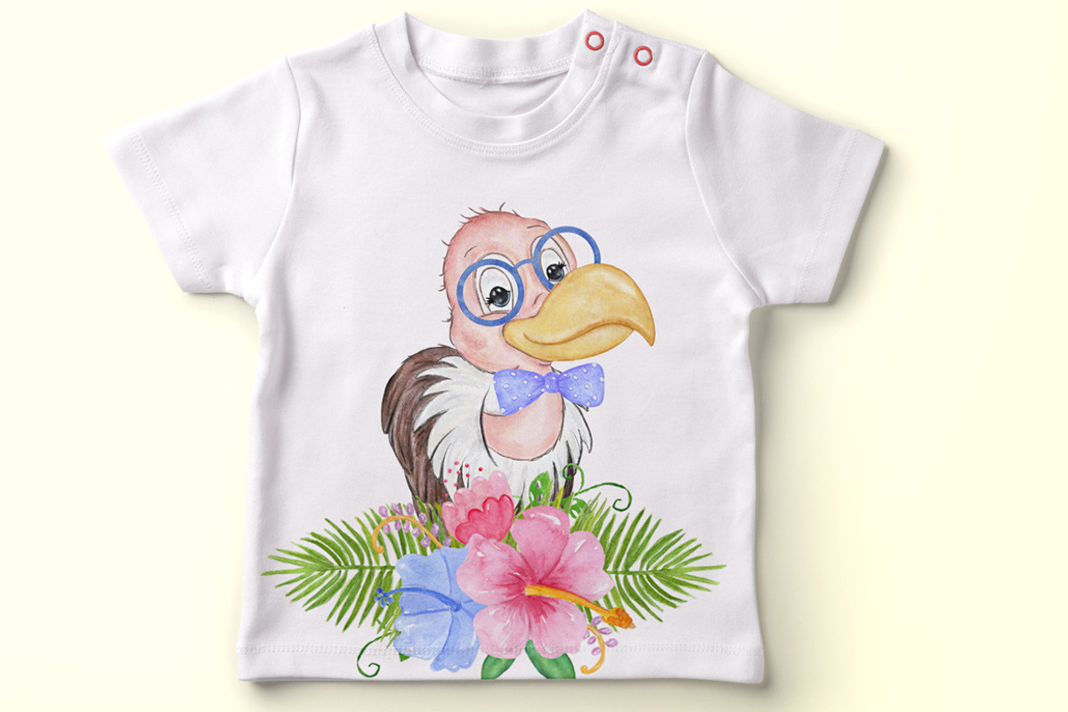 Tropical birds Cute Animals, an Animal Illustration by vivastarkids (Photo 5 of 7)