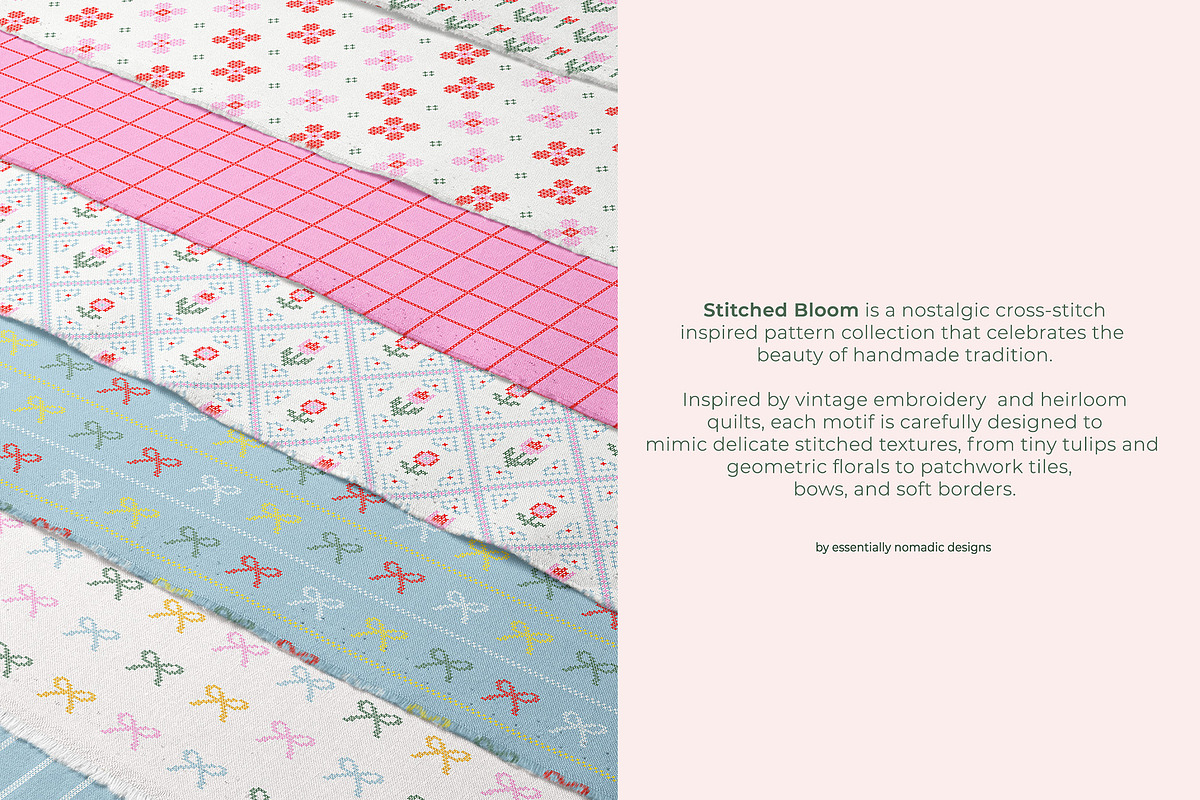 Cross-Stitch Florals: Spring Pattern, a Pattern Graphic by Essentially Nomadic (Photo 3 of 12)
