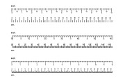 Inch and Centimeter Ruler Black Thin, an Object Graphic by Bigmouse_art