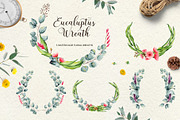 Eucalyptus Collection+Letter, a Decorative Illustration by Astarte_design (Thumbnail 6 of 11)