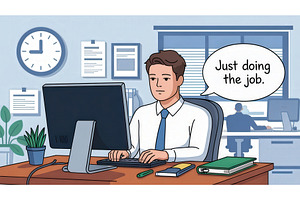 Illustration of a Businessman, an Illustration by tilialucida