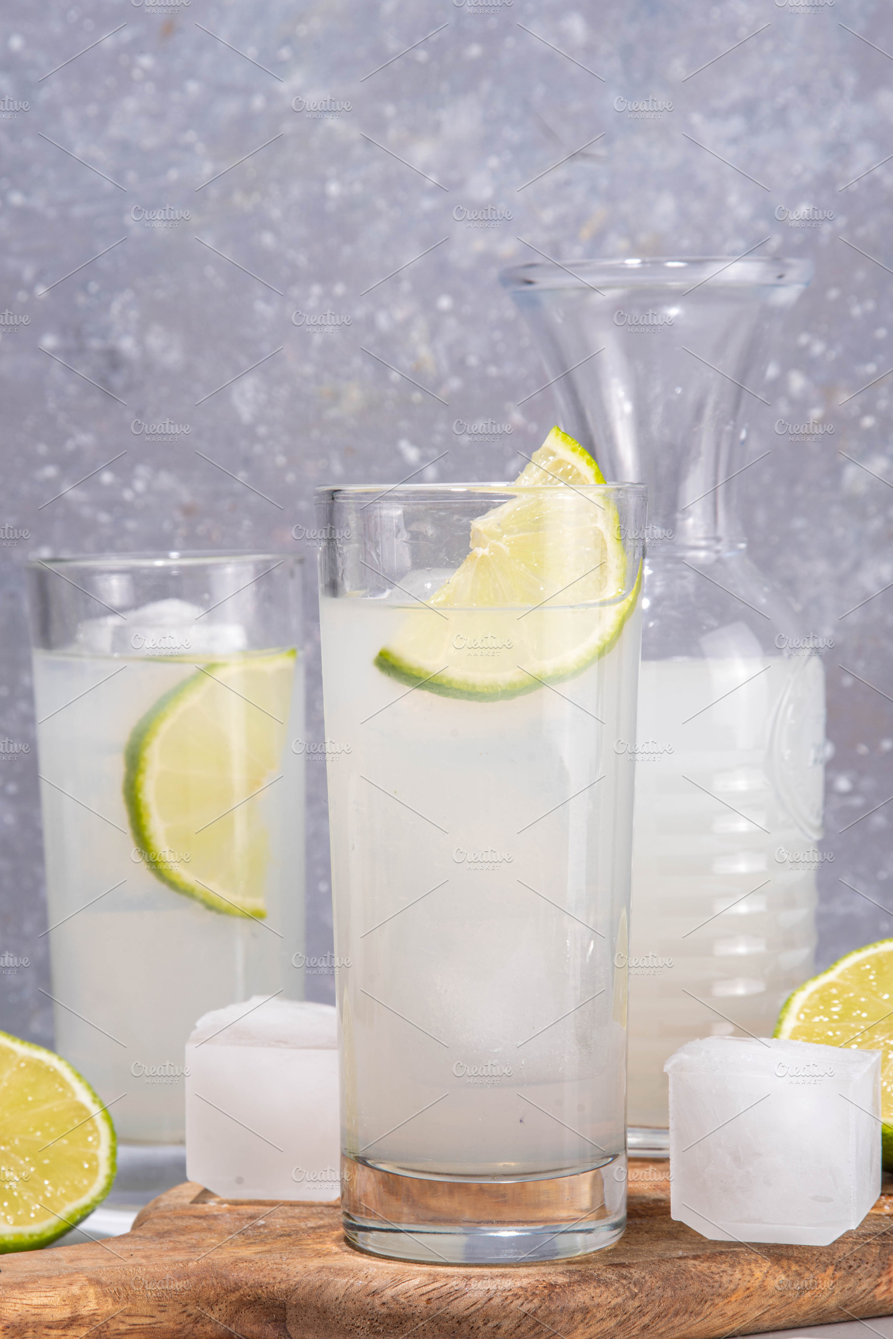 Cold iced Tequila Ranch Water Cocktail, a Food & Drink Photo by Rimma