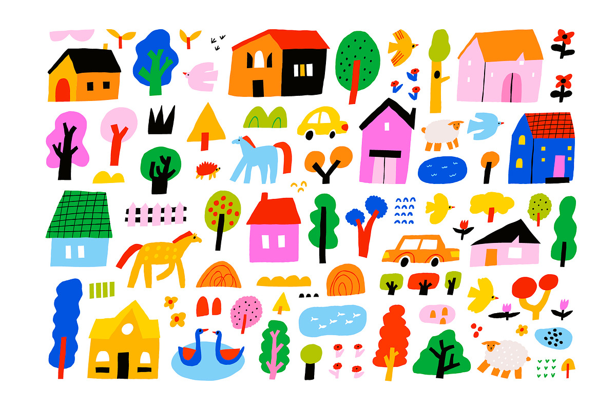 Spring Houses | SVG, PNG, AI, an Object Illustration by Olia (Photo 4 of 12)
