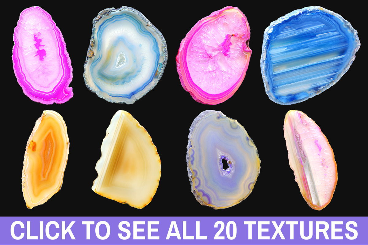 Geode Natural Texture Pack, a Texture Graphic by Matt Borchert