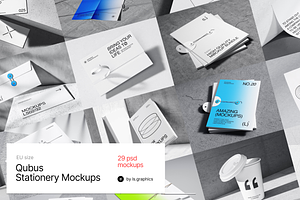 Qubus: Brutal Stationery Mockups EU