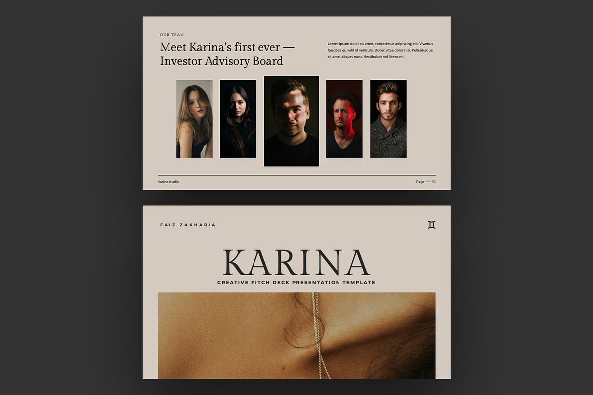 Karina Google Slides Template, a Presentation Template by Faiz zakharia (Photo 4 of 9)