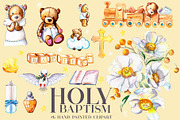 Holy baptism teddy bear neutral, an Illustration by CpandoShop (Thumbnail 1 of 3)