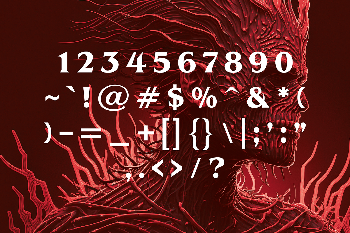 Upside Down - 1980s Retro Typeface, a Serif Font by HipFonts (Photo 6 of 9)
