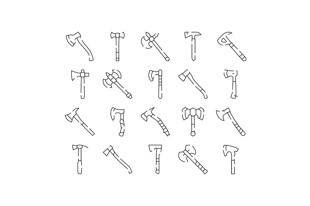 Different axe types tool collection, an Object Graphic by pikepicture (Photo 1 of 3)