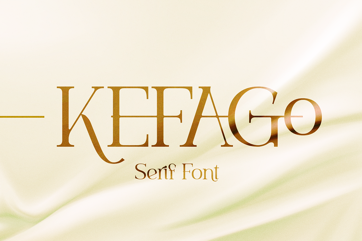 Kefago Font, a Serif Font by Grontype (Photo 1 of 11)