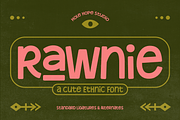 Rawnie – Cute Folk Font, a Sans Serif Font by Hole Hope Design (Thumbnail 1 of 8)