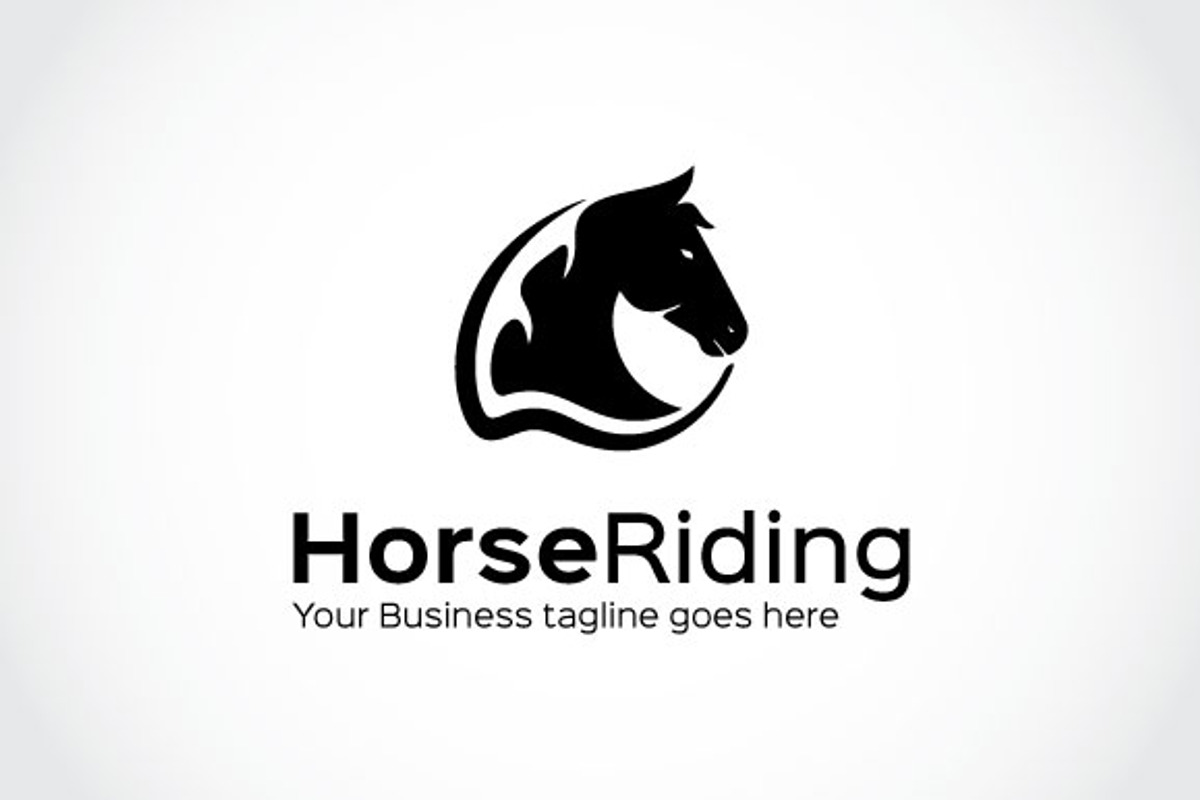 Horse Riding Logo Template, a Branding & Logo Template by The Branding ...