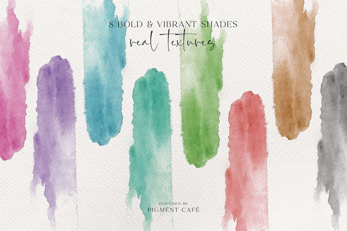 Watercolor Accent Strokes Bundle, a Background Graphic by Pigment Café (Photo 2 of 7)