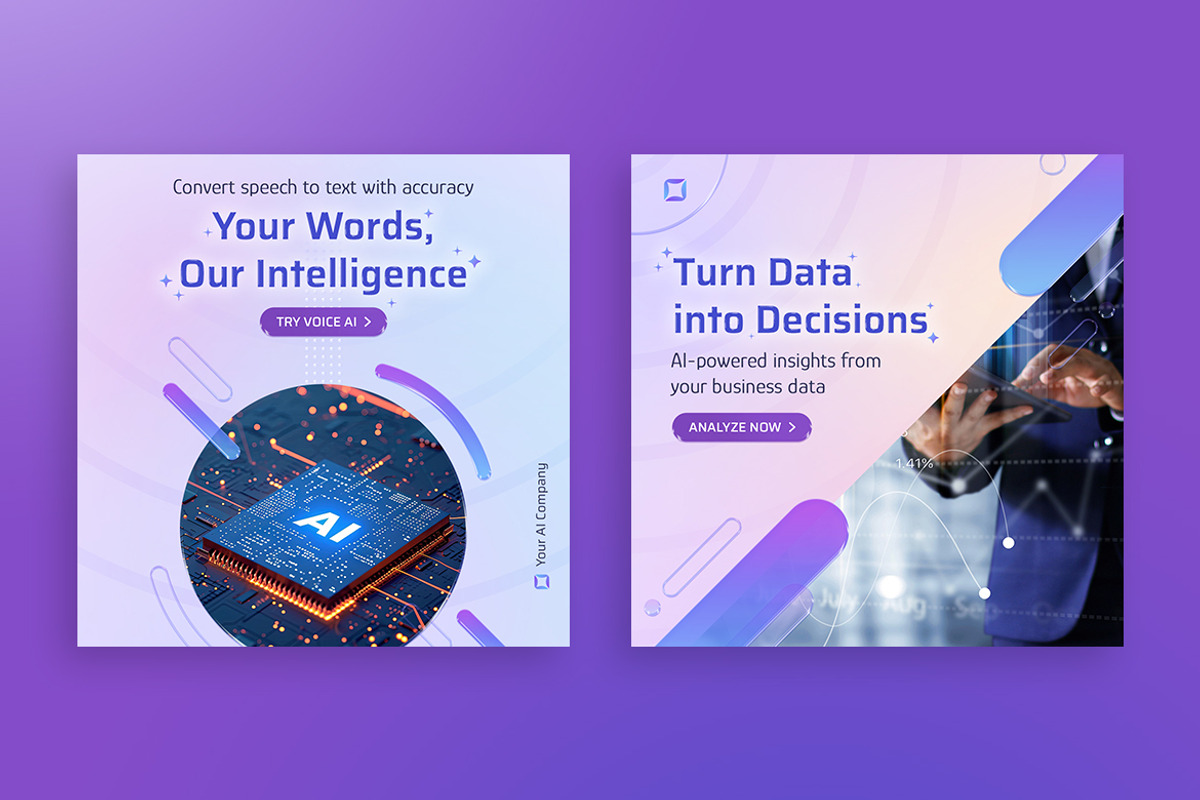 Artificial Intelligence Templates, a Social Media Template by Brandify Studio (Photo 3 of 6)