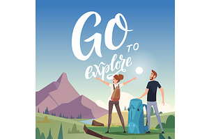 Outdoor background. lettering with, a Sport Illustration by Onyx