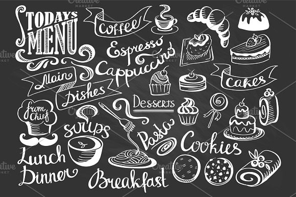 Collection Of Restaurant Icons