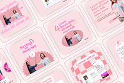 Pink Course Selling Instagram Theme, a Social Media Template by digital.incubator.yum (Thumbnail 1 of 19)