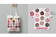 Donuts VECTOR illustrations, a Food Illustration by Natalka Dmitrova art (Thumbnail 19 of 27)