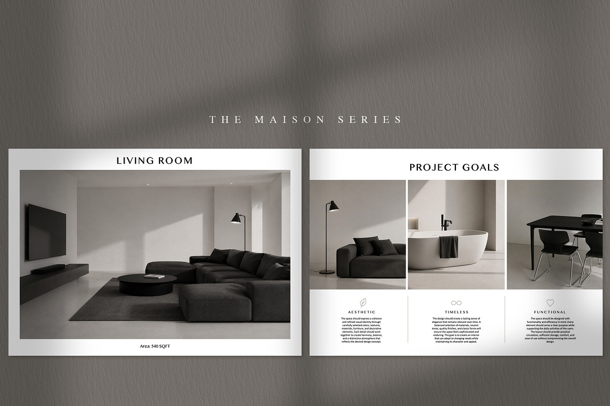Interior Design Presentation Templat, a Presentation Template by SKY CREATION (Photo 4 of 7)