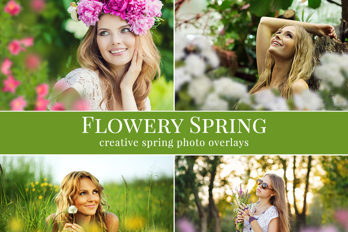 Spring Photo Overlays bundle, a Layer Style Add-On by BrownLeopard ...
