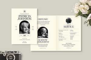 Funeral Program Template, an Invitation Template by Vynetta