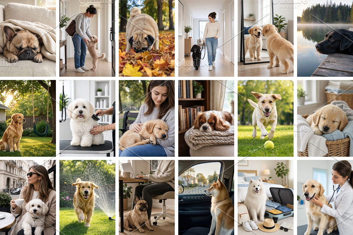 Dog Stock Photos Bundle, an Animal Photo by Selenique Studio (Photo 11 of 13)