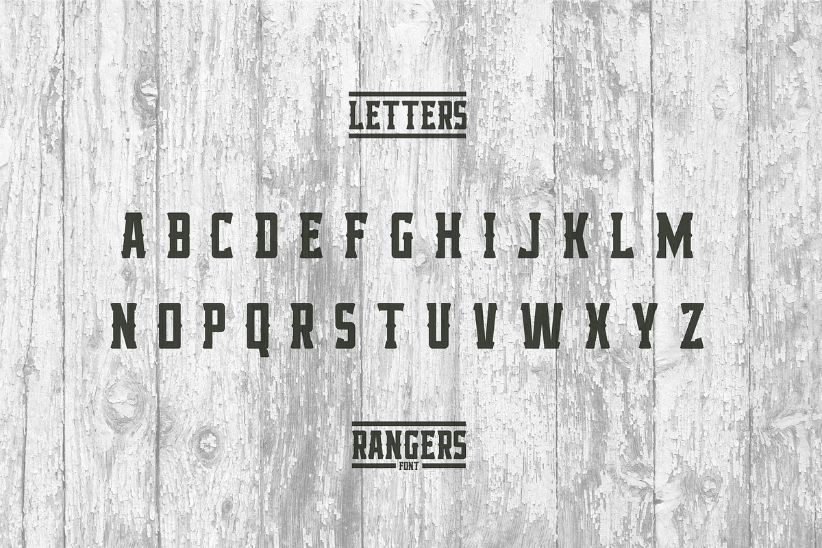 RANGERS FONT, a Font by Alphabet Agency