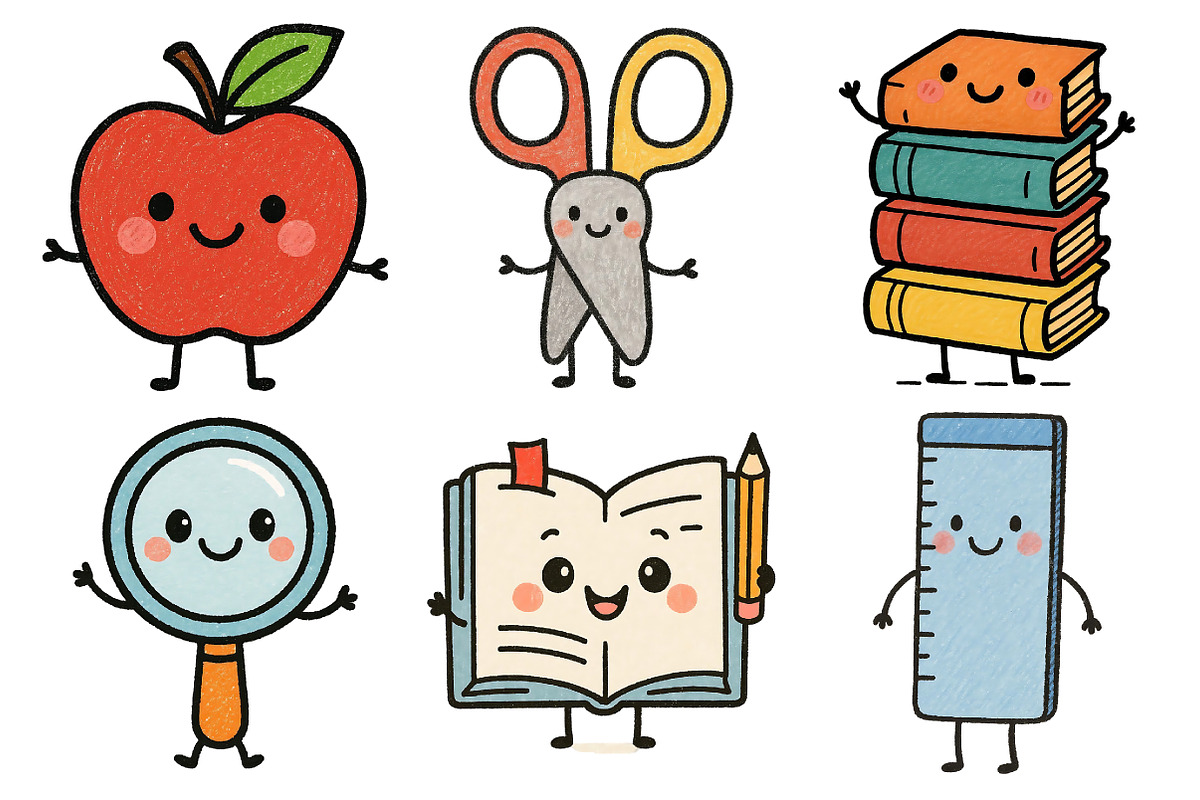 Back to School Clipart, a Seasonal Illustration by Daily.Designs (Photo 2 of 5)