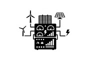 Renewable Grid Silhouette Set, a Graphic by hafijul (Thumbnail 11 of 14)
