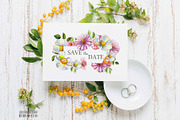 Flora watercolor floral clip art, an Illustration by CpandoShop (Thumbnail 3 of 9)