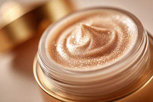 Luxurious skincare cream in elegant jar, a Beauty & Fashion Photo by AlyaAnd