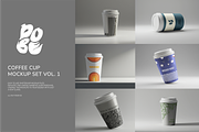 Coffee Cup Mockup Set - Vol 1, a Mockup by DOBE Studio (Thumbnail 1 of 5)