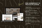 Website Template Squarespace, a Squarespace Template by Glo Design Studio (Thumbnail 7 of 9)