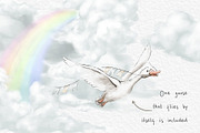 Air travelers. Hot air, hang glider, an Animal Illustration by MeadowFox (Thumbnail 9 of 10)