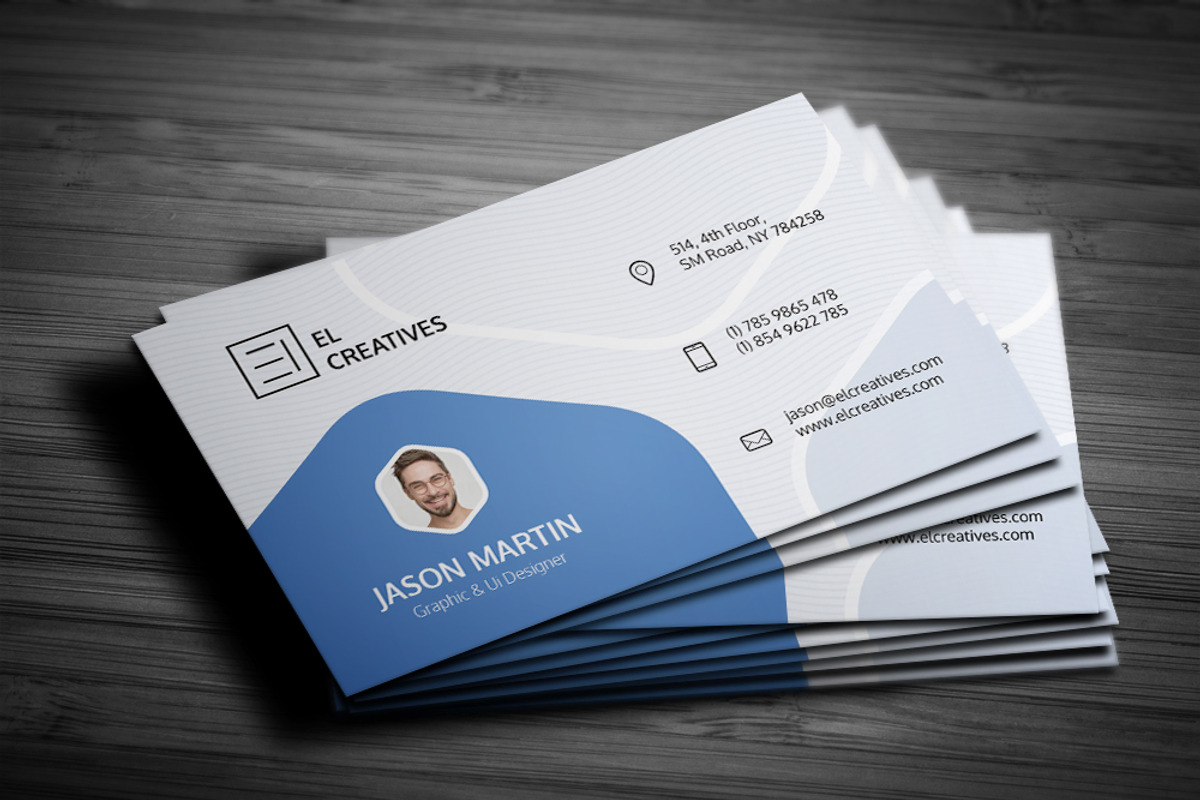 Creative Minimal Business Card, a Business Card Template by bouncy (Photo 1 of 4)