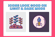 Bacteria and Viruses Icons, a Solid Icon by Flat Icons (Thumbnail 7 of 7)