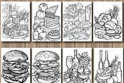 Food Coloring Book for Adults, a Seasonal Illustration by Printable Design Store (Thumbnail 4 of 7)