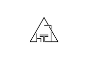 Geometric Home Interior Logo, a Branding & Logo Template by Luxury Logos (Thumbnail 3 of 4)