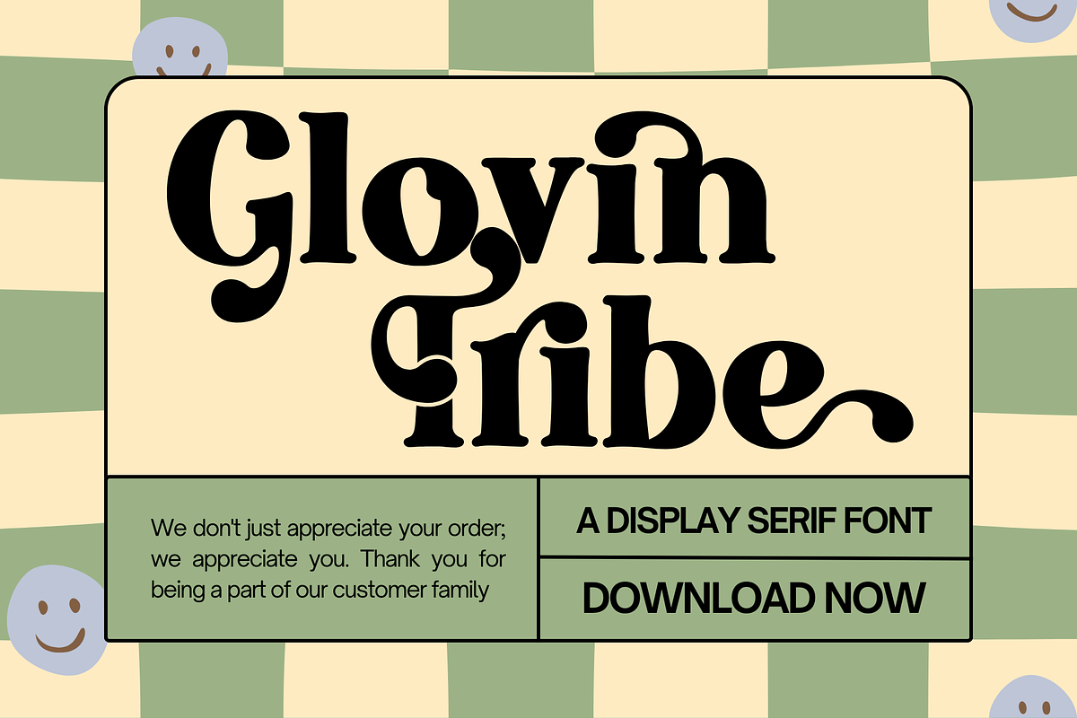 Glovin Tribe - Modern Display Font, a Serif Font by BearyType Studio (Photo 1 of 8)