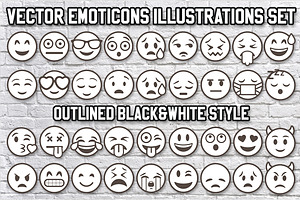 Big 36 Outlined Vector Emoji